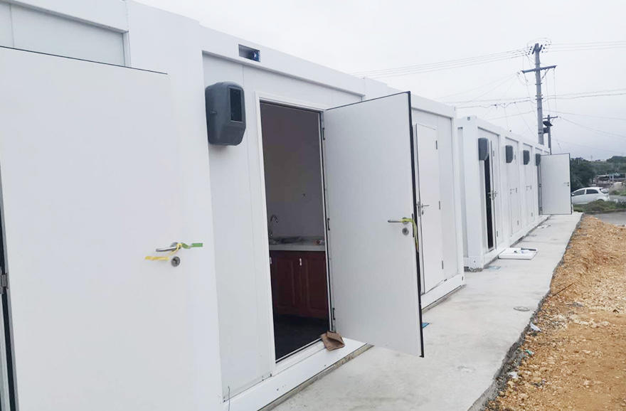 Rental housing for supporting facilities in Japanese container camps