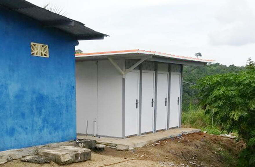 Prefab bathroom in Panama