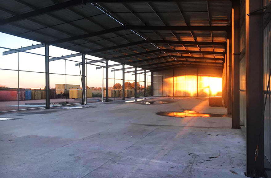 Steel structure logistic storage warehouse in Uruguay